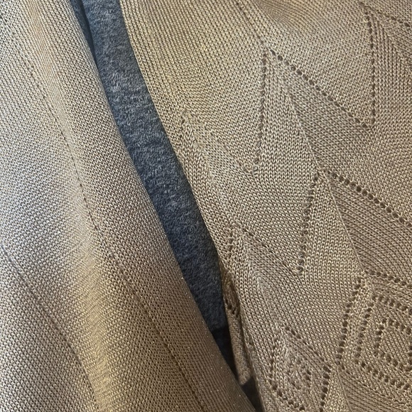 Louisa Spagnoli gold sparkly knit pants high waist - Picture 4 of 9